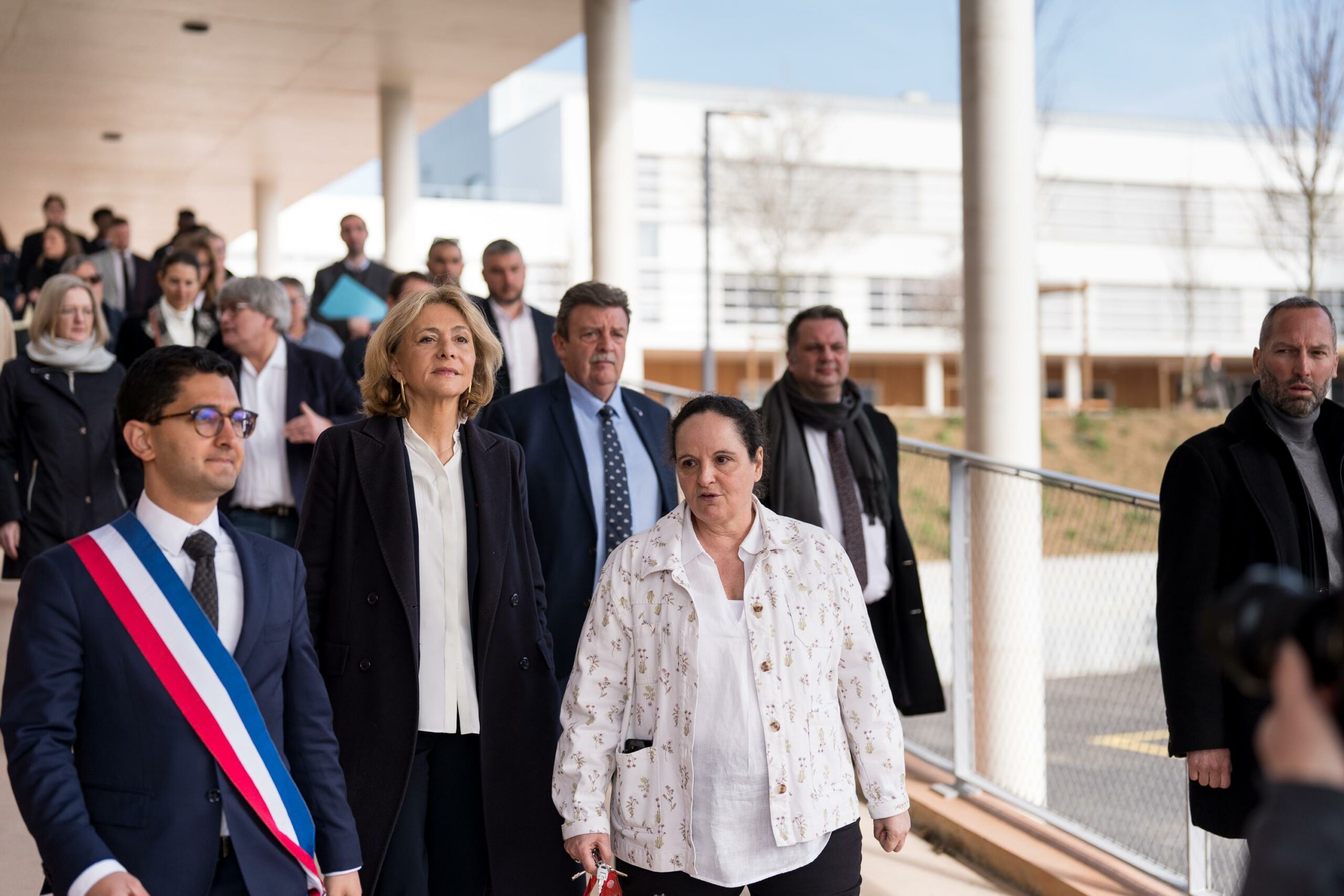 Valérie Pécresse en visite dans un lycée francilien